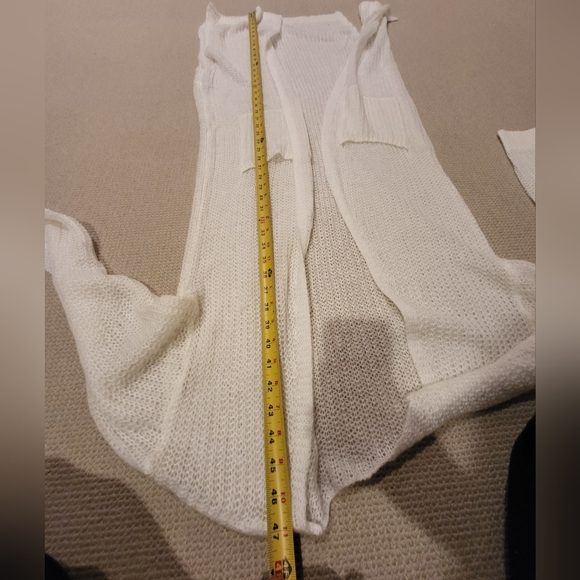 Cream Open Cardigan Duster - Picture 10 of 10